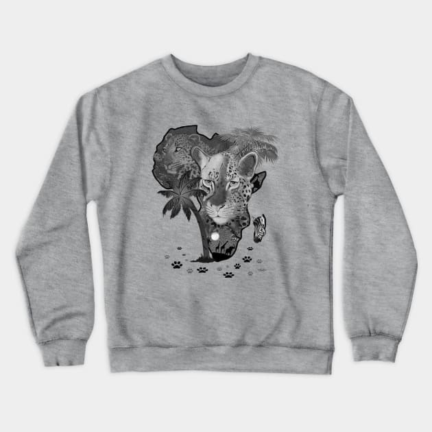 African Continent Crewneck Sweatshirt by Just Kidding by Nadine May